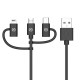 Celly USB3IN1BK cable USB